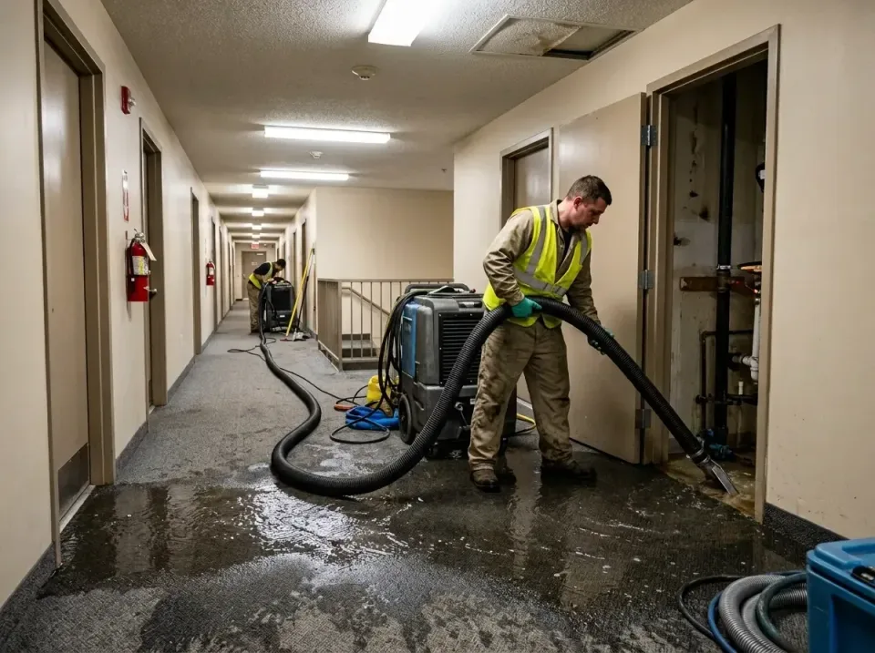 multi-unit-apartment-hallway-f-005 — frequently asked questions, Emergency Burst Pipe Water Extraction & Removal in Fall Cit…